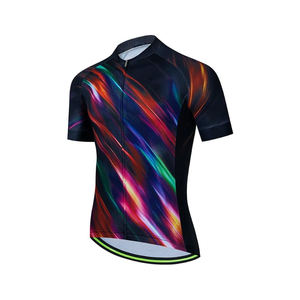เสื้อจักรยานคุณภาพดีที่สุด เสื้อปั่นจักรยานเสือภูเขา แขนสั้น เสื้อผ้าสำหรับปั่นจักรยานแบบซิปเต็มตัว - Product Image 1