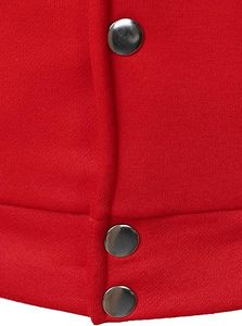 Custom Men's Varsity <b>Baseball</b> <b>Bomber</b> <b>Jacket</b> College Letterman with Faux Leather Sleeves Stand Hooded Coller - Product Image 3