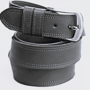 Ceinture en cuir pleine fleur de vache véritable, confortable et décontractée, avec boucle en alliage classique, logo personnalisé, style vintage, personnalisable, fabriquée au Pakistan - Product Image 2