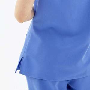 Ensemble de tenues médicales extensibles pour femmes, col en V, uniforme d'infirmière, vêtements de travail pour hôpital, clinique, dentisterie, pantalon de jogging, personnalisable avec logo - Product Image 4
