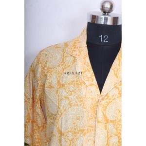 Robe en coton indien pour femmes, chemisiers, chemises imprimées en coton faites à la main, chemises bohèmes en coton imprimé, vêtements pour femmes grandes tailles - Product Image 2