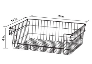 Cesta de Almacenamiento de Metal Ventilada para Solución de Almacenamiento en la Despensa de la Cocina - Product Image 3