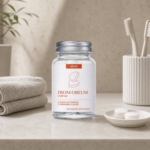 [FROM OREUM] Dentifrice solide Vacation Stay saveur mandarine de Jeju, 60 comprimés, pour articles de toilette personnels en voyage - Product Image 4