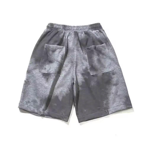 Pantalones Cortos Profesionales de Lavado Mineral a Granel con Efecto Salpicado Pintado a Mano, Estética Vintage, Personalización de Marca de Fábrica - Product Image 4