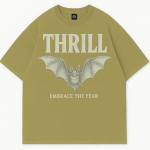 T-Shirt Grafica Personalizzata 100% Cotone Pesante <span class=keywords><strong>con</strong></span> Stampa <span class=keywords><strong>Pipistrello</strong></span>, Stile Vintage Streetwear, <span class=keywords><strong>Manica</strong></span> Corta, Produttore di T-Shirt Grafiche - Product Image 4