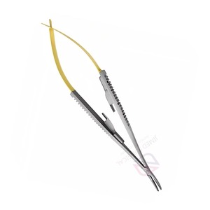 Pince à micro-aiguilles manuelle en acier inoxydable de haute qualité, demi-or, certifiée CE, instrument chirurgical de précision - Product Image 2