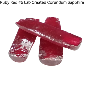 5 #   Corindón Sintético Rojo, Materia Prima de Rubí sin Cortar, Cambio de Color, Tratado Térmicamente, Cilindro en Bruto - Product Image 3