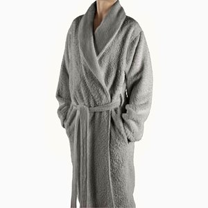Peignoir de bain pour femme en tissu éponge corail 100% coton, épais et écologique, avec logo personnalisé, vente en gros - Product Image 2