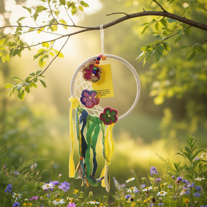Attrape-rêves aux fleurs écrasées - Product Image 3