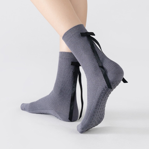 Calcetines de Pilates Antideslizantes para Mujer, Calcetines de Yoga de Algodón para Danza, Deporte y Atletismo, con Logotipo Personalizado, Venta al Por Mayor, OEM, ODM - Product Image 2