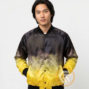 ไอโอตาที่ปรับแต่งได้ |   เสื้อแจ็คเก็ตวาร์ซิตี้ผู้ชาย ผ้าไหมซาตินปักลาย ระบายอากาศได้ดี 100%  ลายซิกมา กรีก ฟราตเตอร์นี  แบบเย็บติดกัน - Product Image 3
