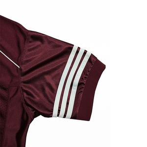เสื้อฟุตบอลอเมริกัน Beacon Hills สำหรับผู้ชาย สีแดงเลือดหมู 24 ระบายอากาศได้ดี ป้องกันรังสียูวี ผ้าตาข่าย พิมพ์ลายตัวอักษรเต็มด้านหน้า - Product Image 4