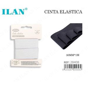 Nastro elastico Ilan 30 mm x 1 m per cucito e artigianato - Product Image 1