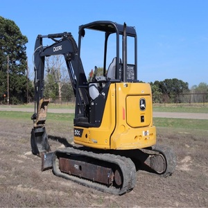 Mini-excavatrice John Deere 50G d'occasion, moteur, pompe, boîte de vitesses, roulement, godet de 1,7 m³, puissance de 20 kW, à vendre - Product Image 3