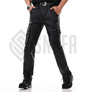 Fashionable Men Leather Pants Slim Fit Men Leather Pants Comfortable Men Casual Leather Pants Men's Casual Cowhide Leather - Product Image 5