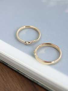 Anillo Fino Minimalista y Delicado de Plata de Ley 925 con Zirconia Creada en Laboratorio y Engaste de Bisel, para Pareja Cristiana, Joyas Kanta Gems - Product Image 4