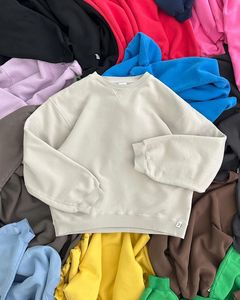 Sweats à capuche surdimensionnés pour femmes Sweats en molleton de coton Pulls à manches longues Pull Tenues d'automne - Product Image 1