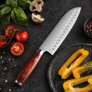 Juego de Cuchillos de Cocina Hechos a Mano por A&M Enterprises con Diseño de Mango con Textura de Madera, Juego de Cuchillos de Chef Profesionales, Cuchillos de Caza - Product Image 1