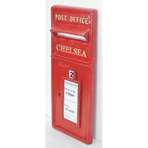 Buzón de pared antiguo para decoración, hecho a mano, resistente, estilo rústico, para jardín. - Product Image 1