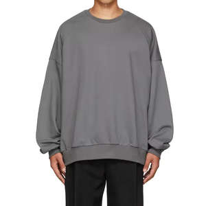 Sweat-shirt oversize uni de haute qualité pour hommes, nouveau design respirant 100 % coton, vente en gros 2026 - Product Image 1