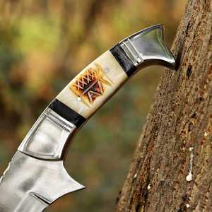 Nueva Edición de Cuchillo de Filetear de Acero 440C Forjado a Mano, Cuchillo de Supervivencia para Camping, Hoja Fija Afilada, Cuchillo de Caza para Exteriores - Product Image 5