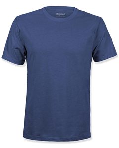 Camiseta Casual de Manga Corta con Cuello Redondo para Hombre, Corte Regular, Color Negro Sólido, Poliéster/Algodón, 200 Gramos, Marca Klingsted - Product Image 4