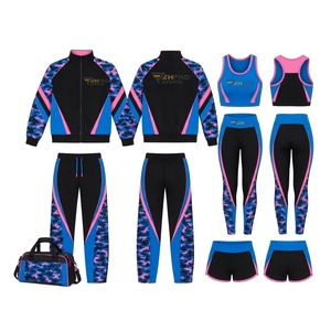 Custom Training <b>Dance</b> Warmup Sets <b>Dance</b> Practice Wears Tracksuits Bra Legging Shorts <b>Bag</b> Cheerleading Skirts Warmup Uniform - Product Image 1
