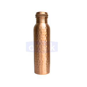 Elegant Classic Hammered Pure <b>Copper</b> Reusable Eco-Friendly Portable <b>Drinking</b> Water <b>Bottle</b> for Home and Travel - Product Image 2