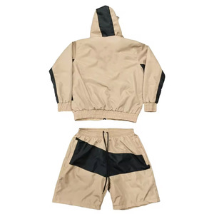 Functional Comfort <b>Men</b> Windbreaker Shorts Set Made With Nylon Polyester <b>Men</b> Windbreaker Shorts Set Weekend Travel - Product Image 2