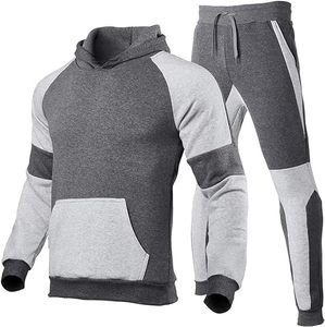 Ensemble de survêtement décontracté pour homme OEM : sweats à capuche respirants à manches longues et pantalons de sport - Product Image 5