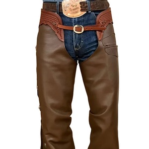 Horse Equipment Handmade Leather <b>Chaps</b> Breathable Waterproof Windproof Plus Size Outdoor Sports Western Fashion Racing <b>Chaps</b> Men - Product Image 6