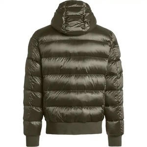 <b>Men's</b> Black Hooded Puffer <b>Jacket</b> Zipper Windproof Casual Winter Wear Regular Fit Solid Color Polyester <b>Down</b> <b>Filled</b> <b>Jacket</b> - Product Image 5