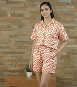 Conjunto de Pijama de Manga Larga para Mujer, con Estampado Floral/Unicolor, Tejido de Algodón, Suave y Transpirable, para Todas las Temporadas - Product Image 1