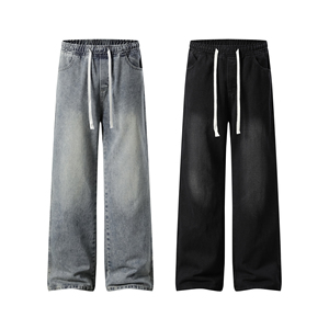 Jeans Casuales de Corte Recto LEXUS SPORTS OEM Service Winter 100% Algodón - Impermeables, Resistentes al Viento, Transpirables, de Secado Rápido, Lavado Desgastado - Product Image 1