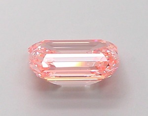 Diamant rose intense fantaisie de 0,97 carat, taille émeraude, cultivé en laboratoire CVD, clarté VVS2, excellente taille, pierre précieuse non montée pour la création de bijoux - Product Image 5