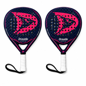 Raqueta de Pádel de Diamante para Mujer con Logotipo Personalizado al por Mayor, Par de Raquetas de Pádel Profesionales Ligeras de Fibra de Carbono 18K, OEM - Product Image 2