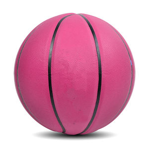 Ballons de basketball en cuir PU rose pour intérieur et extérieur, idéaux pour les fêtes au bord de la piscine, petits paniers, haute qualité, pour l'entraînement sportif et les matchs jeunesse - Product Image 1
