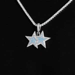 Pendentif chaîne pour homme en diamant de laboratoire de luxe, or, or rose, or blanc, argent, collection de bijoux de créateur - Product Image 3