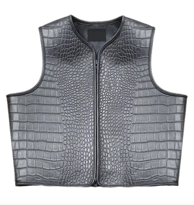 <b>Mens</b> Solid Casual Breathable Summer Sleeveless Motorcycle Biker Vest Outerwear - Product Image 2