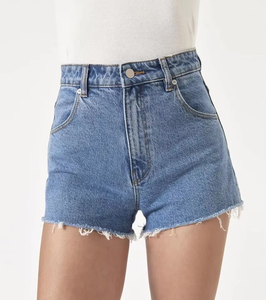 Precio al por Mayor, Novedades 2025, Ropa de Mujer, Shorts Elásticos Ajustados, Shorts de Mezclilla de Cintura Alta para Mujer - Product Image 6