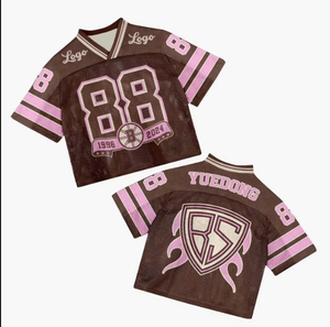 <b>Polyester</b> V Neck Hip Hop Fashion Men Sport Blank Manufacturer Oversized Cropped Custom Boxy Fit Mesh <b>T</b> <b>Shirt</b> Football Jersey - Product Image 2