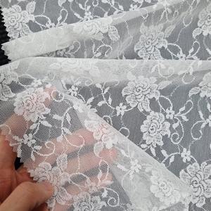 Tela de Encaje Floral con Estampado de Espiral, 137 cm de Ancho, Ligera, Elástica en Toda la Superficie, de Spandex/Nailon, para Lencería, Vestidos, Novias, Uso Elegante - Product Image 4