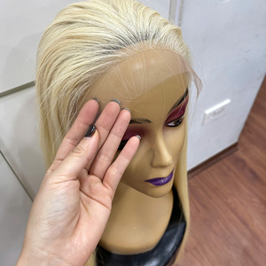 Produit phare : Perruque colorée en cheveux naturels vietnamiens, 14 pouces, longue durée, extension de cheveux humains Genius Weft - Product Image 4