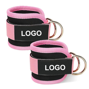High Quality Neoprene Gym <b>Training</b> Exercise Ankle Strap Breathable with D Ring for <b>Weight</b> Lifting Cable Machines - Product Image 6