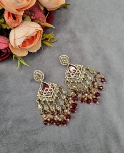 Pendientes de cristal hechos a mano, joyería étnica de diseño para mujeres, colecciones para bodas, recepciones y fiestas. - Product Image 5