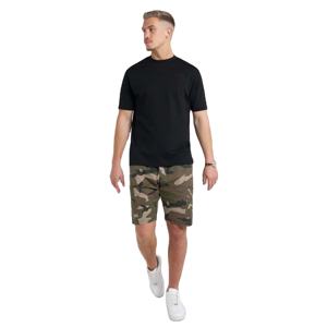 Pantalones cortos de gimnasio de tela de malla ecológica de poliéster 100%, estampado de camuflaje, estilo callejero con patrón sólido y bolsillos, talla 6XL - Product Image 1