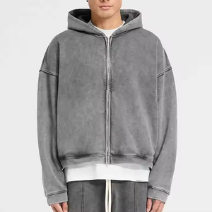 Schwerer Alltags-Baumwoll-Hoodie, Sportlicher Pullover-Hoodie für Herren, Individuelles Logo, Fabrikpreis, Großhandel - Product Image 4