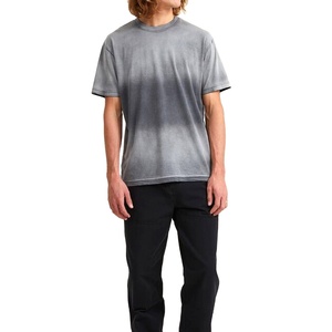 T-shirt Homme Streetwear Personnalisé avec Impression Graphique, Coupe Oversize Boxy, Effet Vintage Usé, Délavé au Soleil, Lavage Acide, 100% Coton, MADE BY HS 2026 - Product Image 3