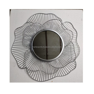 Decoración de espejo de pared de Metal hecha a mano de lujo moderno para exhibición interior y exterior - Product Image 3