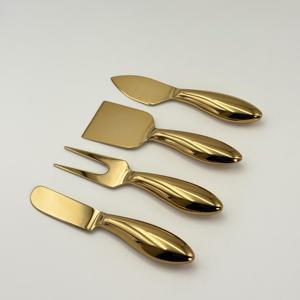 Nouveauté : Ensemble de 4 outils à fromage en acier inoxydable avec finition dorée pour la maison, l'hôtel, le restaurant et les cadeaux de mariage - Product Image 4